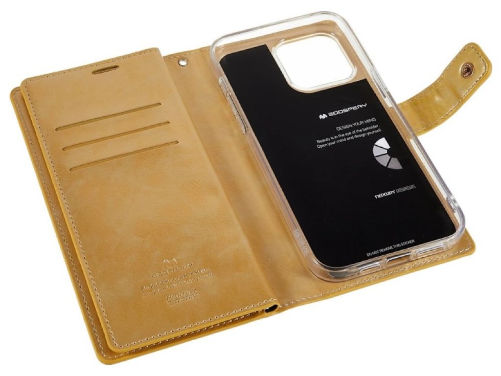 Ochranné pouzdro na iPhone 15 Pro MAX - Mercury, Mansoor Diary Gold