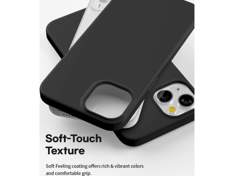 Ochranný kryt pro iPhone 13 - Mercury, Soft Feeling Black