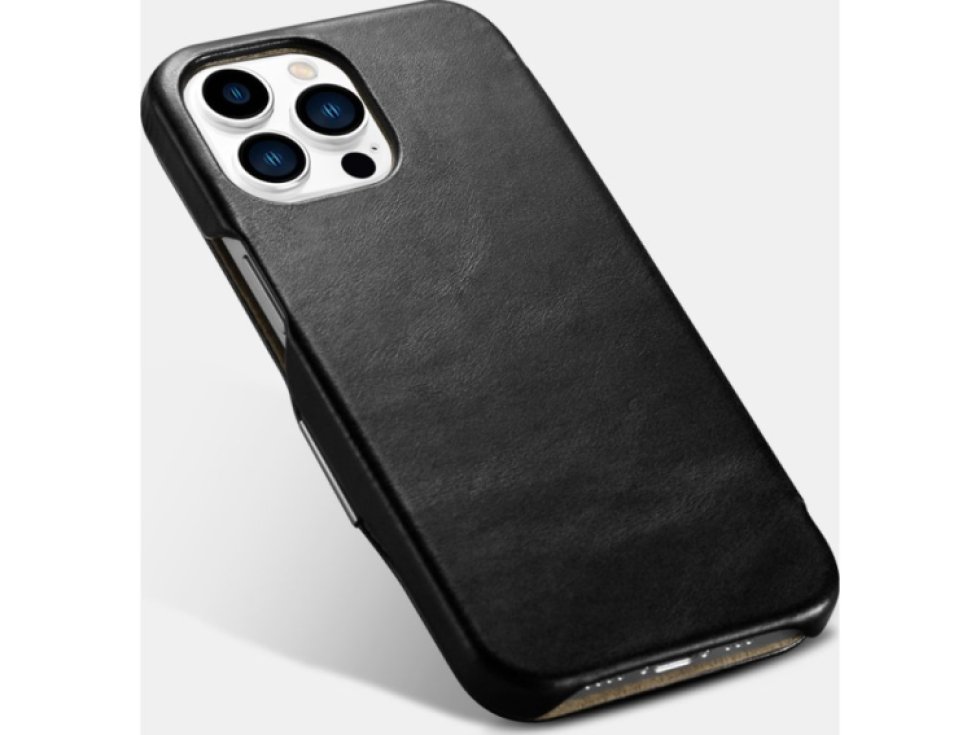 Knížkové pouzdro pro iPhone 13 Pro - iCarer, Vintage Black 01.21.RIX1307-BK