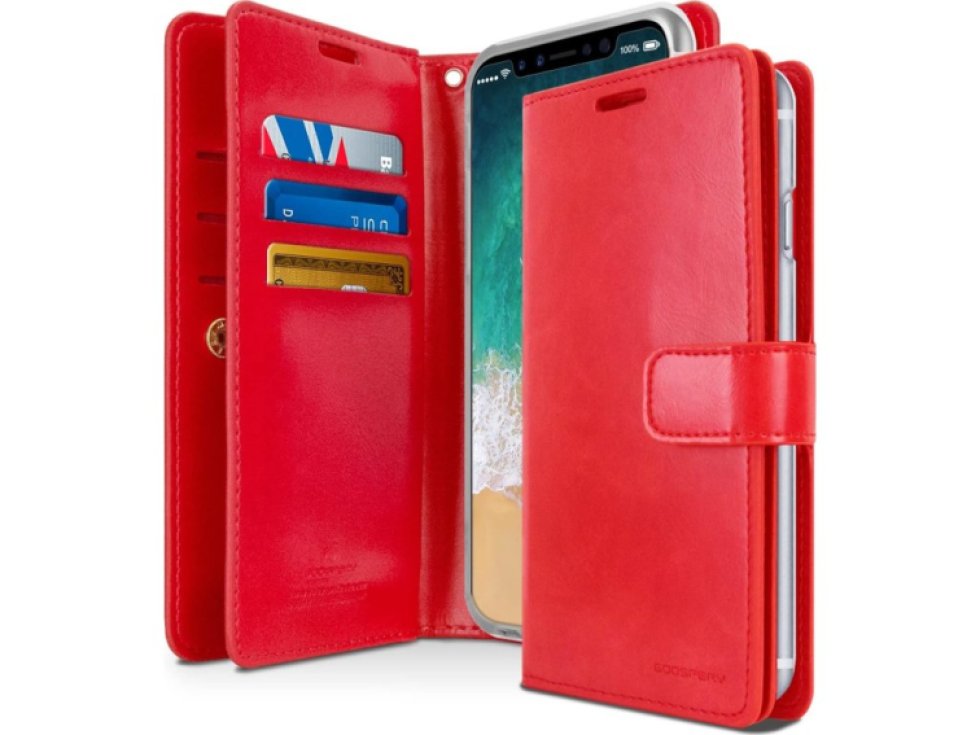 Knížkové pouzdro na iPhone XR - Mercury, Mansoor Diary Red