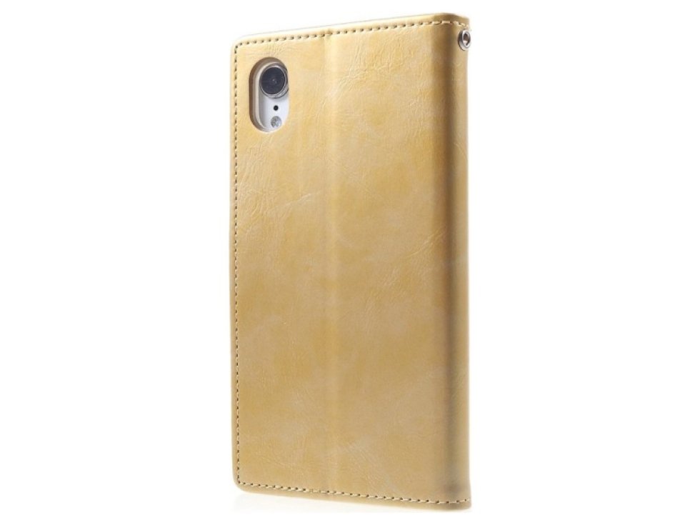 Pouzdro / kryt pro iPhone XR - Mercury, Bluemoon Diary Gold