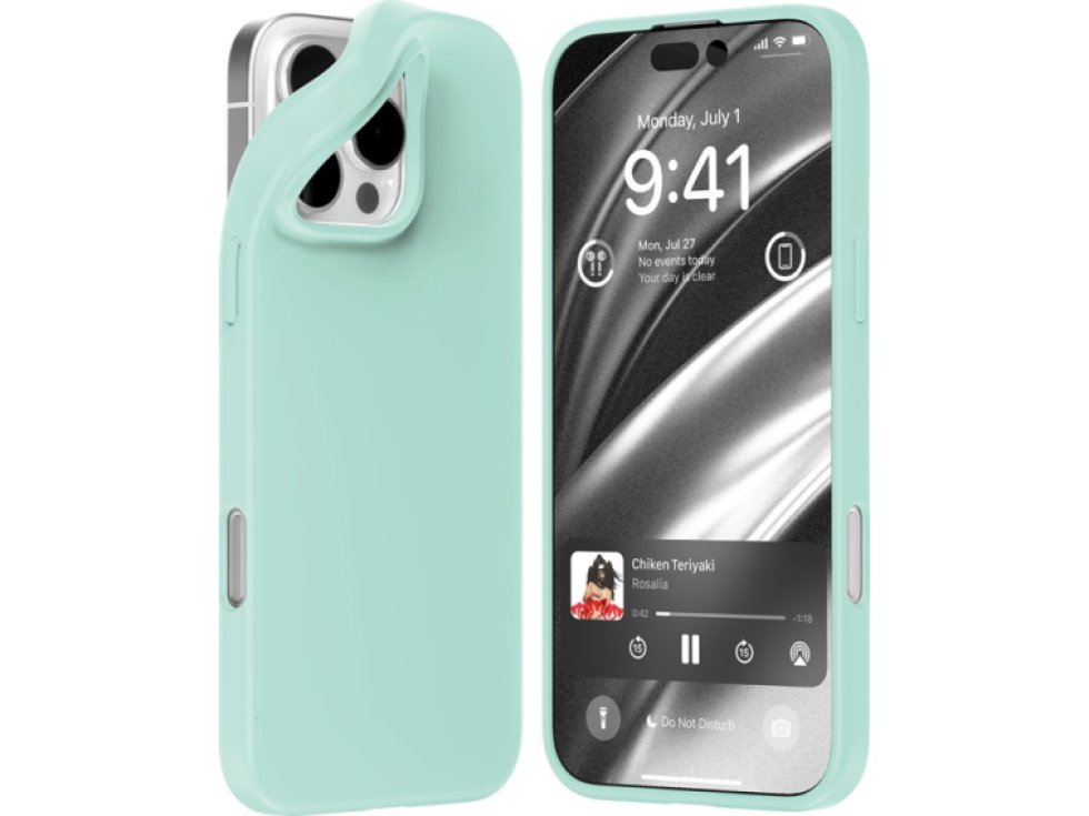 Ochranný kryt na iPhone 16 Pro MAX - Mercury, Soft Feeling Mint