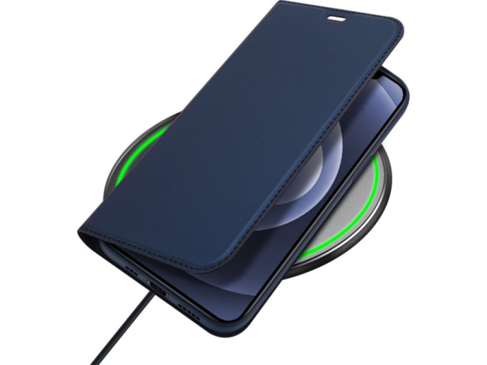 Knížkové pouzdro na iPhone 12 / 12 Pro - DuxDucis, SkinPro Blue