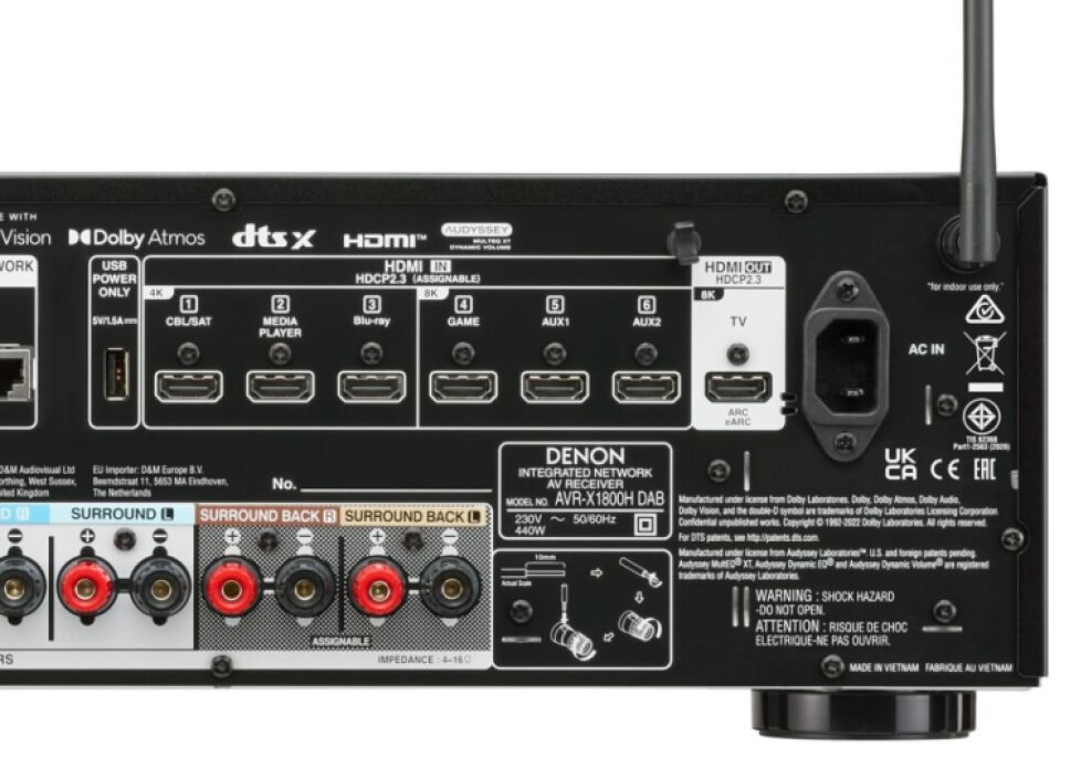 Denon AVR-X1800H DAB