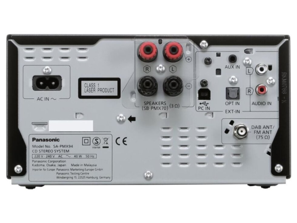 Panasonic SC-PMX94 černý Rozbaleno