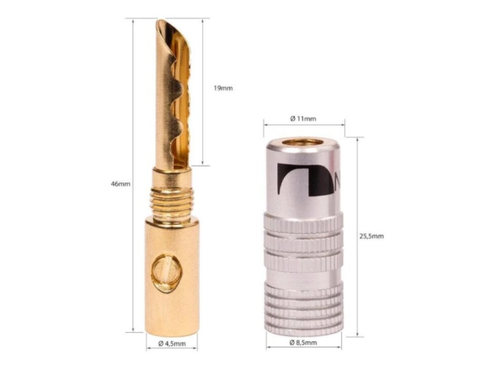 Nakamichi Banana Plugs N0534E