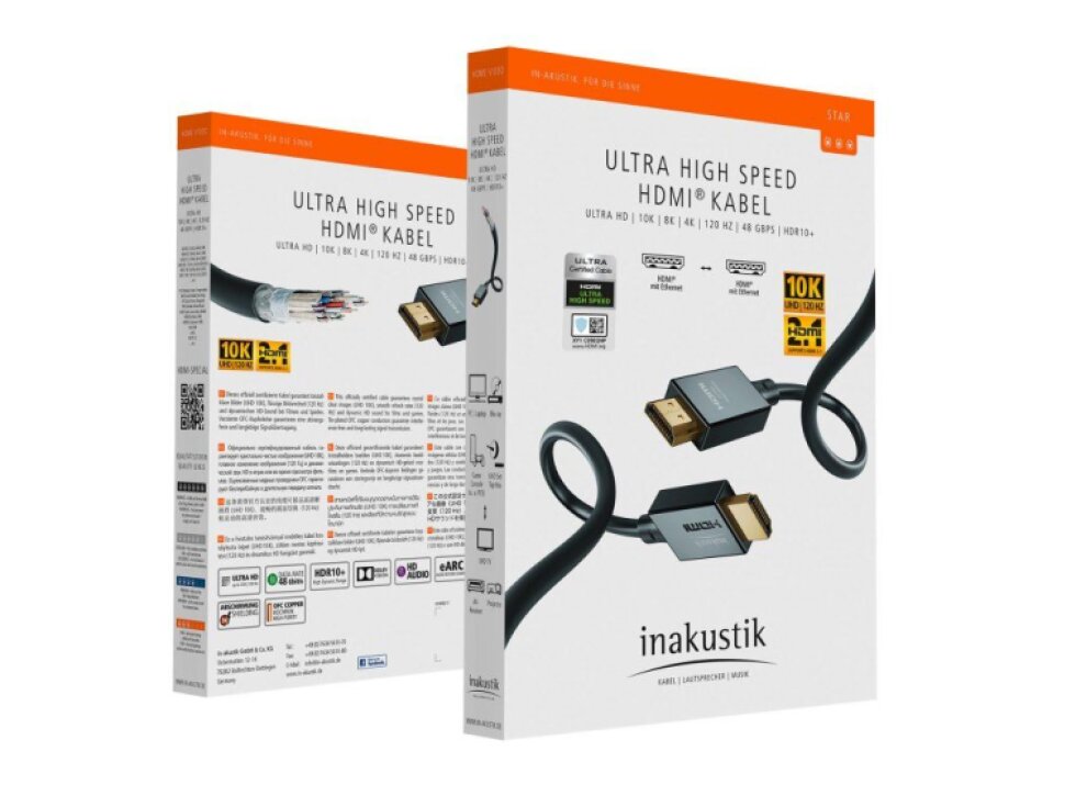 InAkustik Star II HDMI 2.1 kabel Ultra High Speed