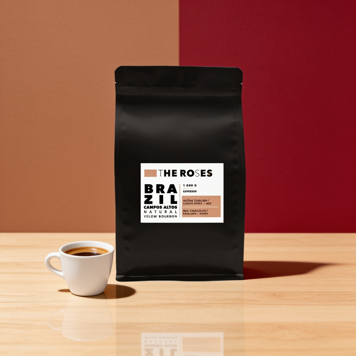 The Roses Brazílie Campos Altos Natural espresso 1kg
