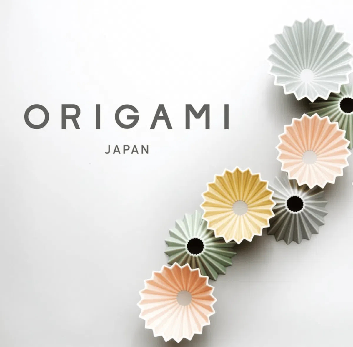Origami plastový držák dripperu průhledný