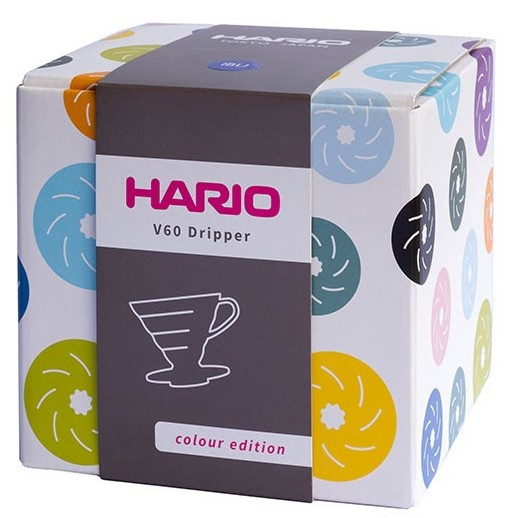 Hario keramický dripper na kávu V60-02 černý + 40 ks filtrů