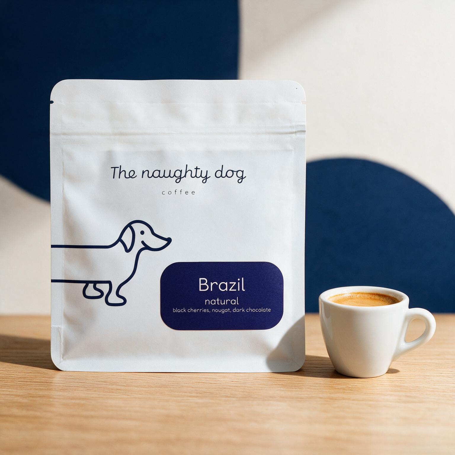 The Naughty Dog Brazílie Castanhas espresso 200g