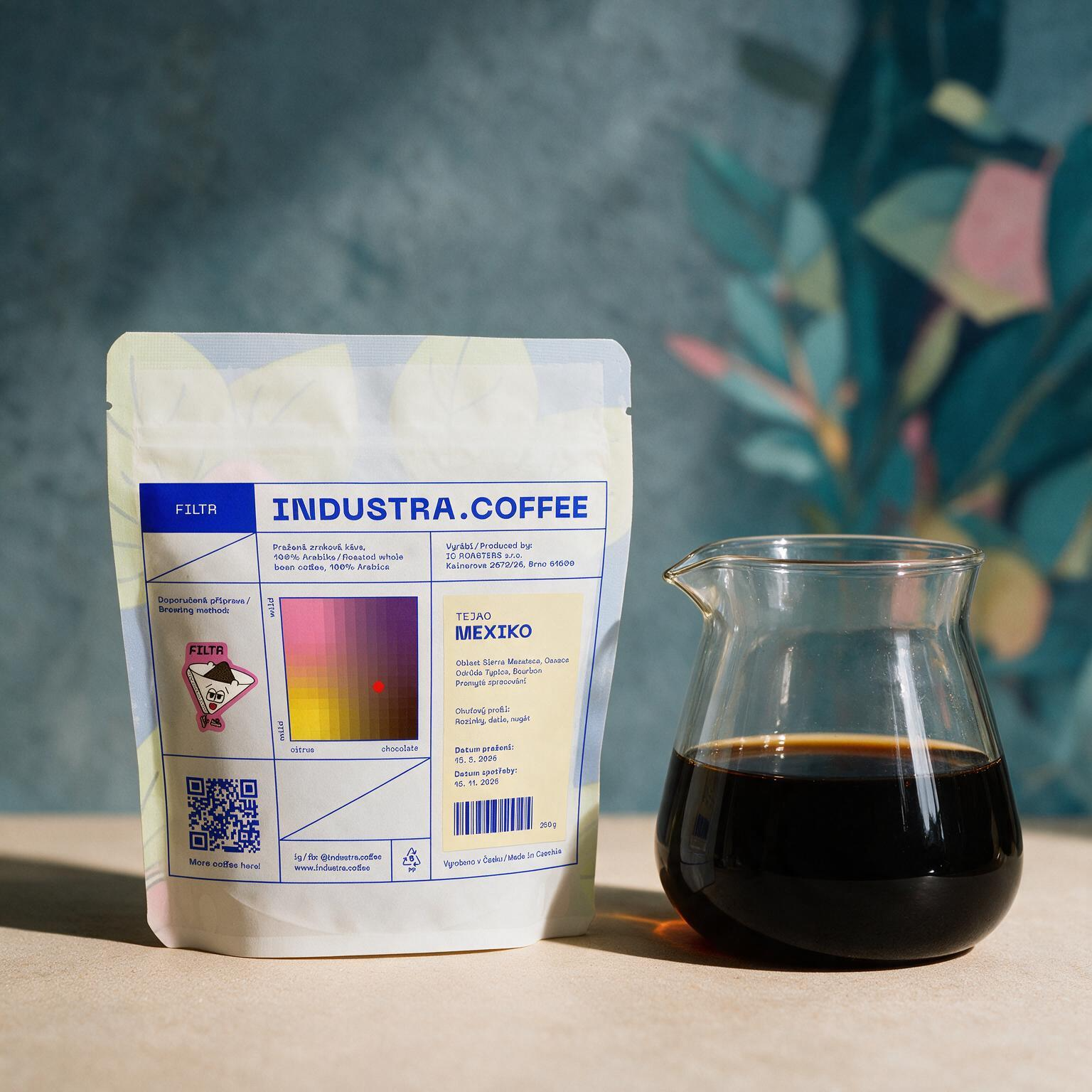 Industra.Coffee Mexiko Tejao filtr 250g