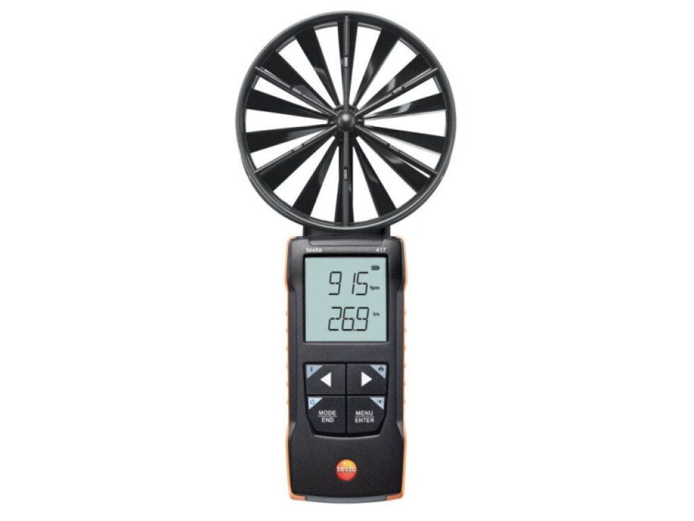 testo 417 - Digitální vrtulkový anemometr se 100mm vrtulkou a s připojením k aplikaci