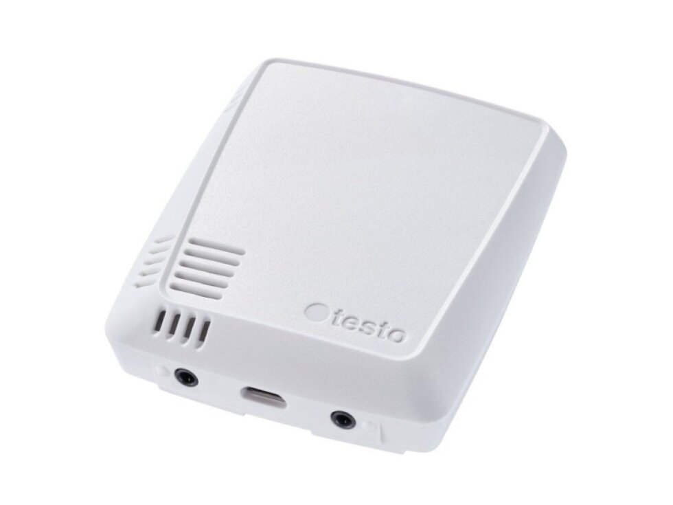 testo 160 THE - rádiový záznamník dat s integrovaným teplotním a vlhkostním senzorem a 2 konektory pro sondy