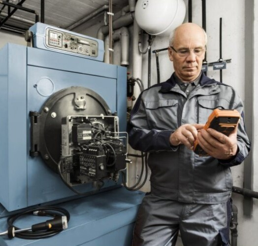 Inovativní testo 300 Longlife sada 2 - Analyzátor spalin (O2, CO s kompenzací H2 až do 30,000 ppm, NO – možnost)