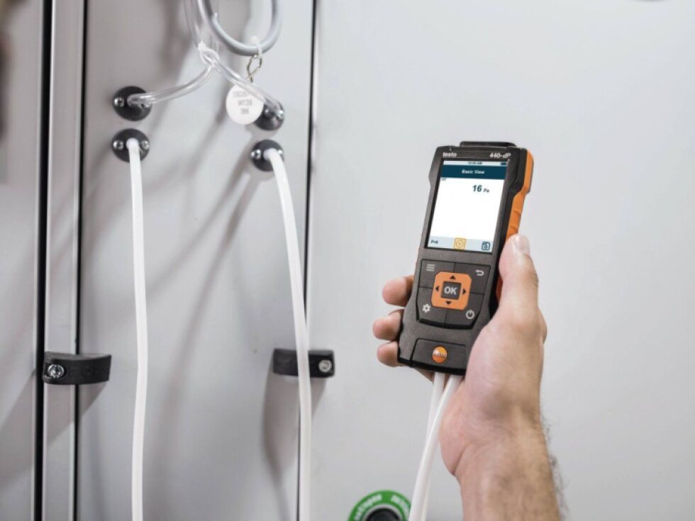 testo 440 delta P kombinovaná sada 1 pro měření proudění s BT