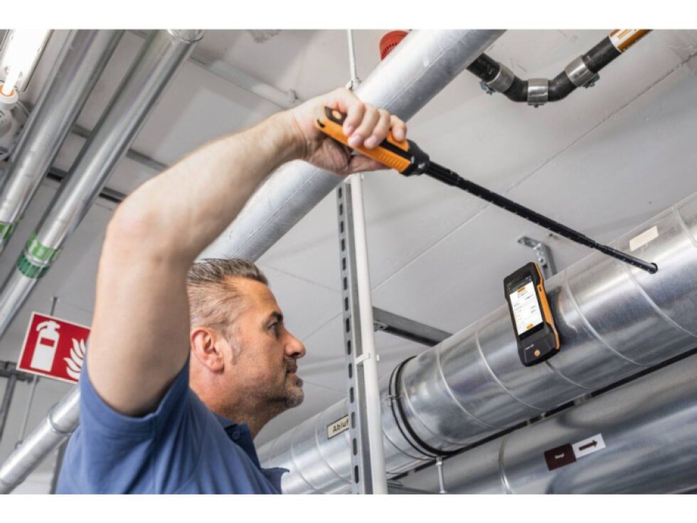 testo 400 sada pro měření proudění s 16 mm vrtulkovou sondou