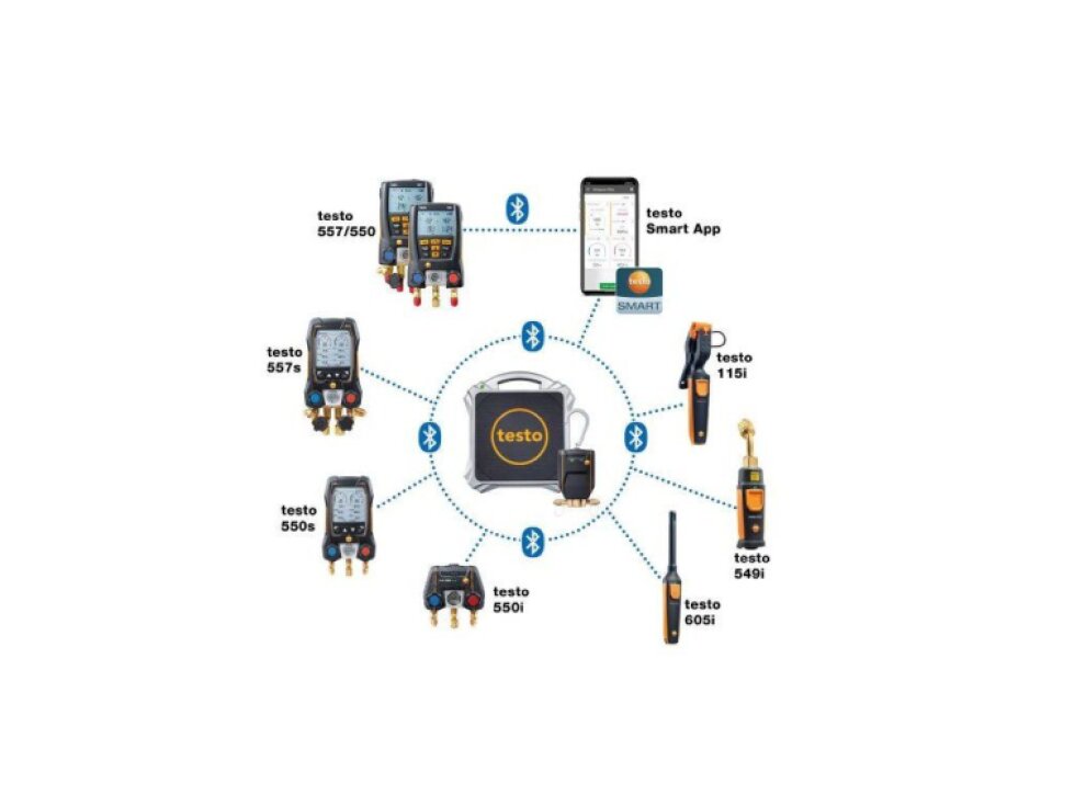 testo 560i sada - Digitální váha chladiva a inteligentní ventil s Bluetooth®