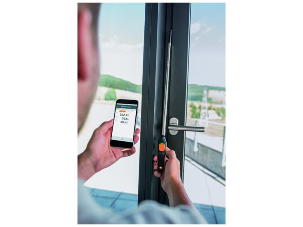 testo 405i termický anemometr ovládaný chytrým telefonem