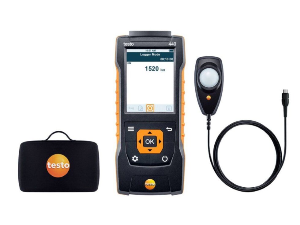 testo 440 sada pro měření intenzity osvětlení
