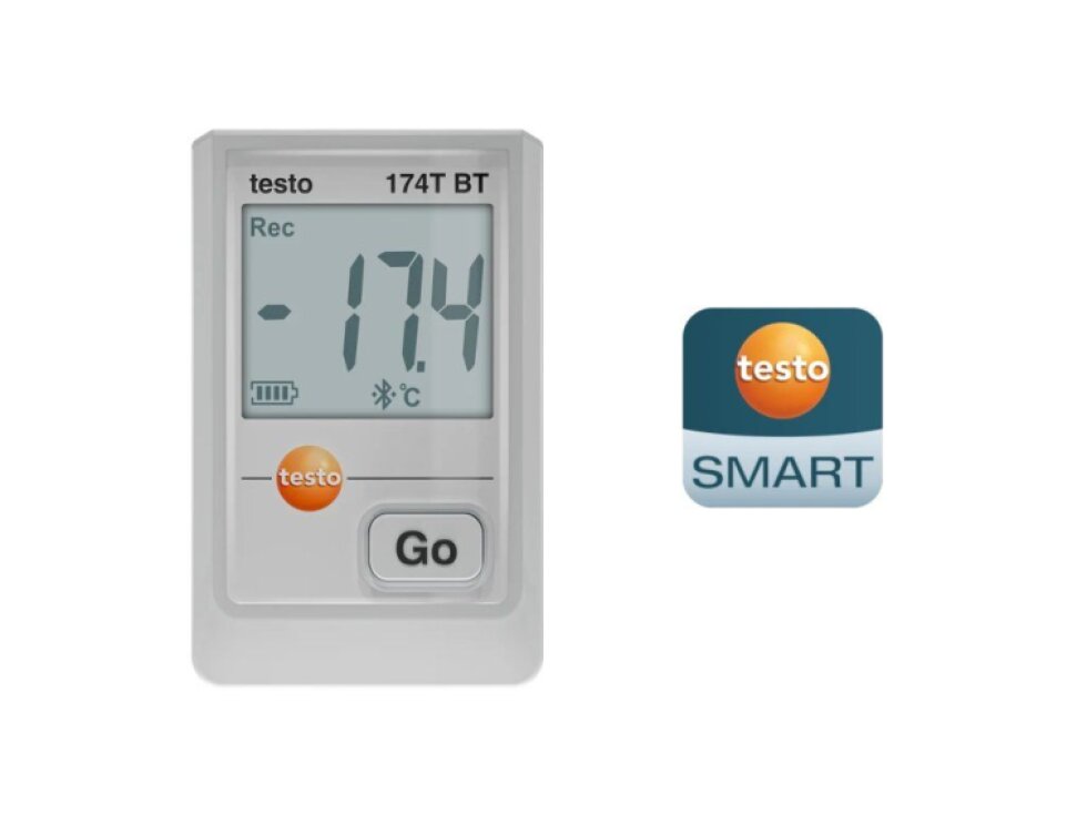 testo 174 T BT - Miniaturní záznamník teploty s USB-C a softwarem pro PC