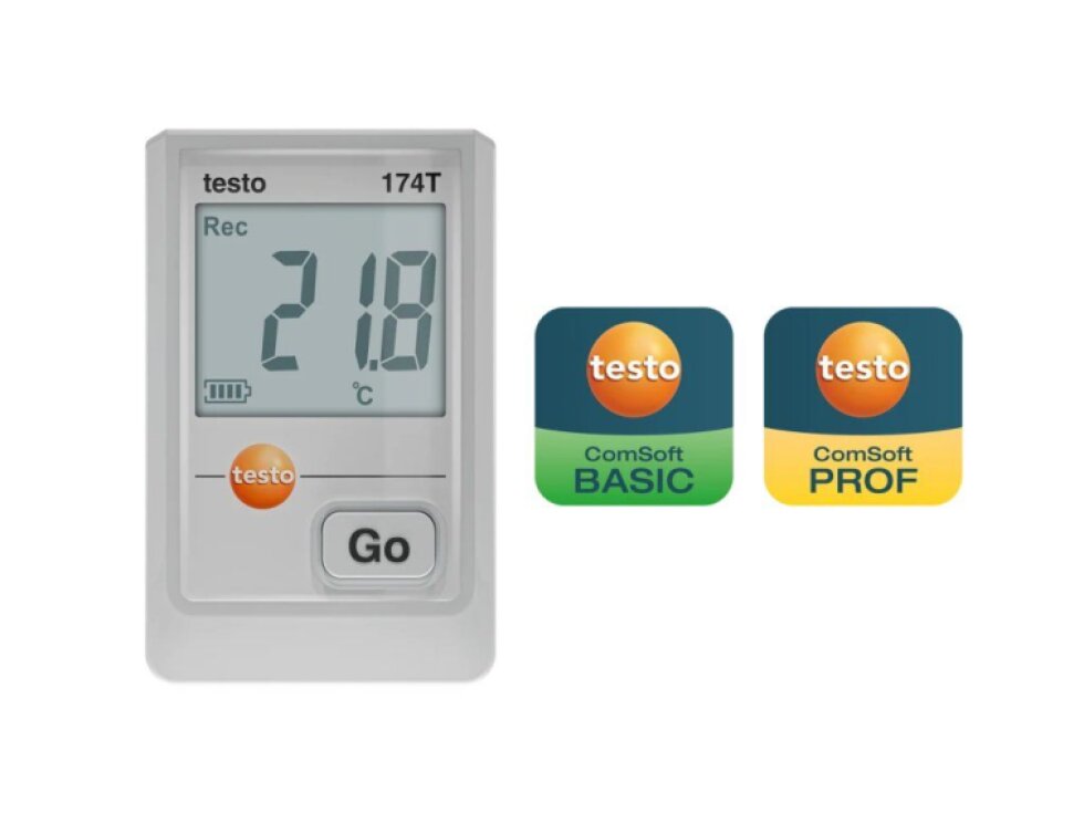 testo 174 T - Miniaturní záznamník teploty s USB-C a softwarem pro PC