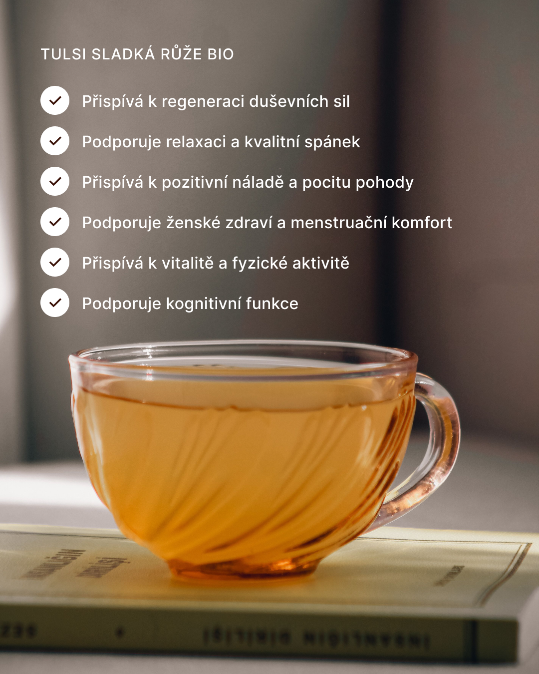Tulsi sladká růže BIO, 25 sáčky
