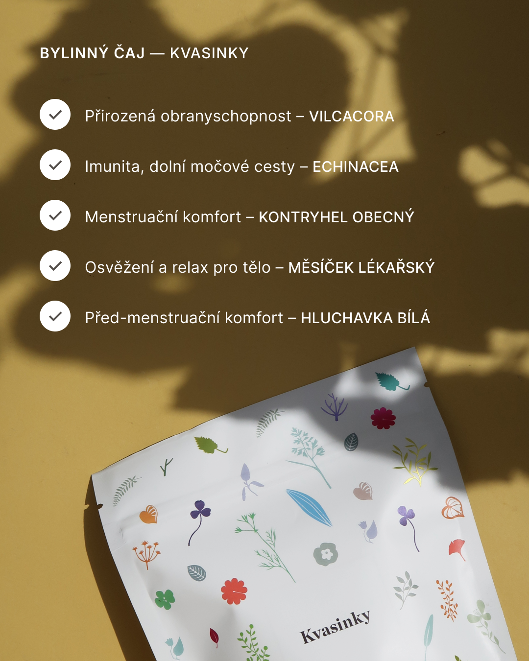 Bylinný čaj Kvasinky