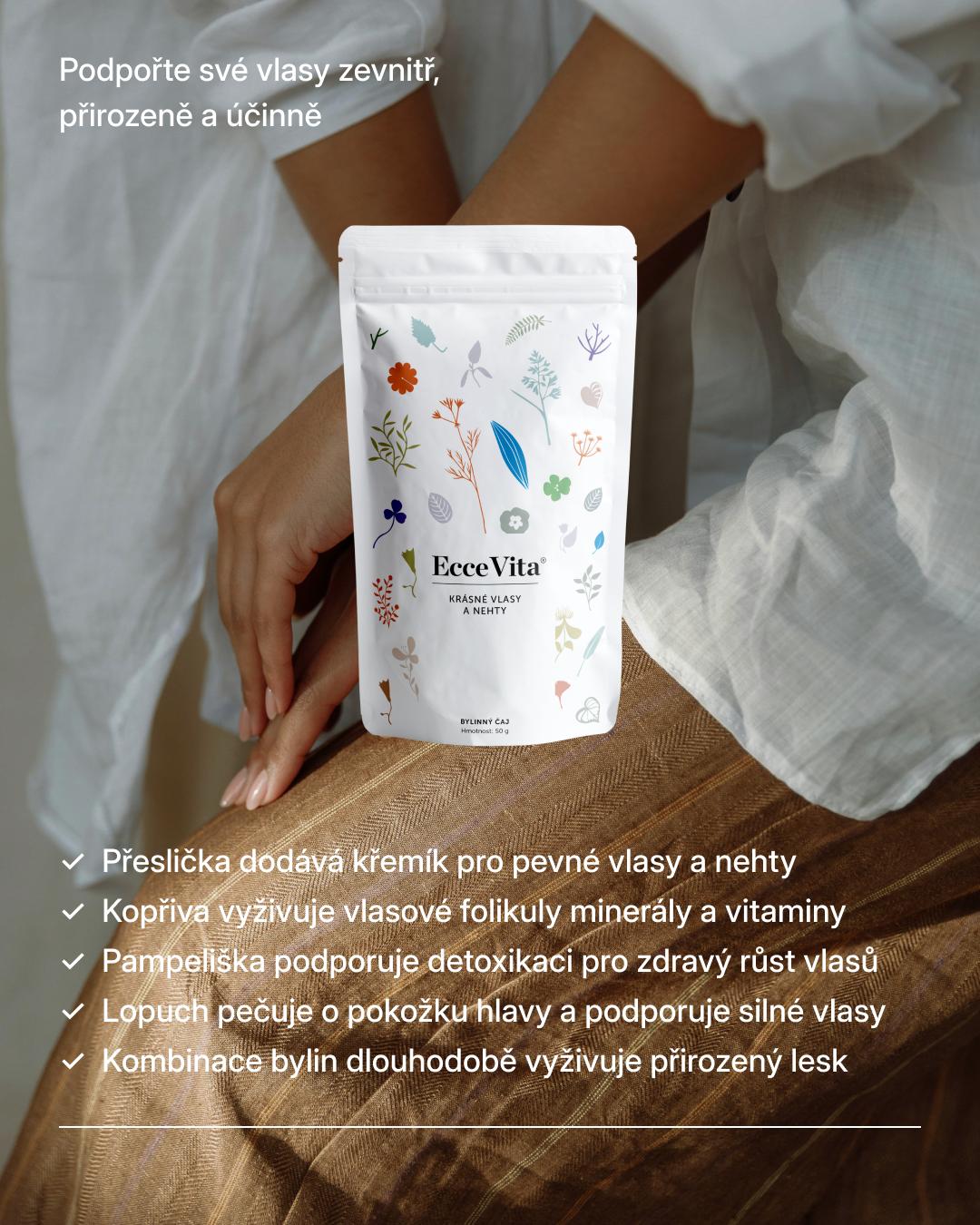 Bylinný čaj Krásné vlasy a nehty