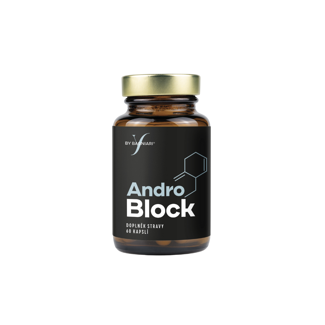 AndroBlock - produkt na bázi rostlinných látek, L-glycinu a zinku, 60 kapslí
