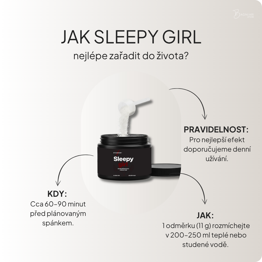 Sleepy Girl - večerní hořčíkový nápoj v prášku, 30 dávek