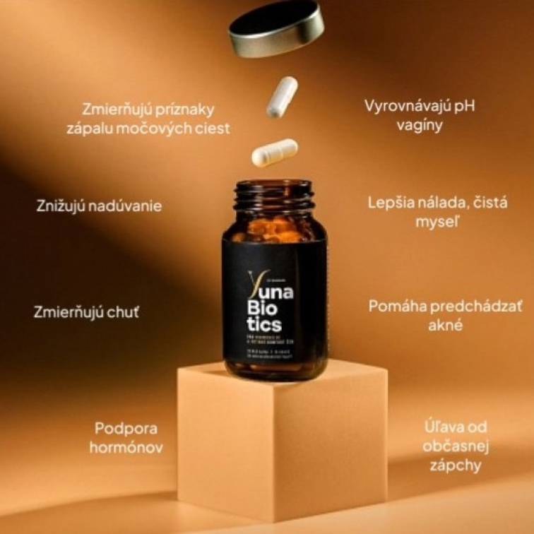 YunaBiotics - 30 miliard CFU, 14 probiotických kmenů v kapsli, 30 kapslí