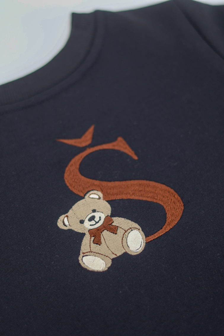 Dětská mikina s iniciálou - jednorožec