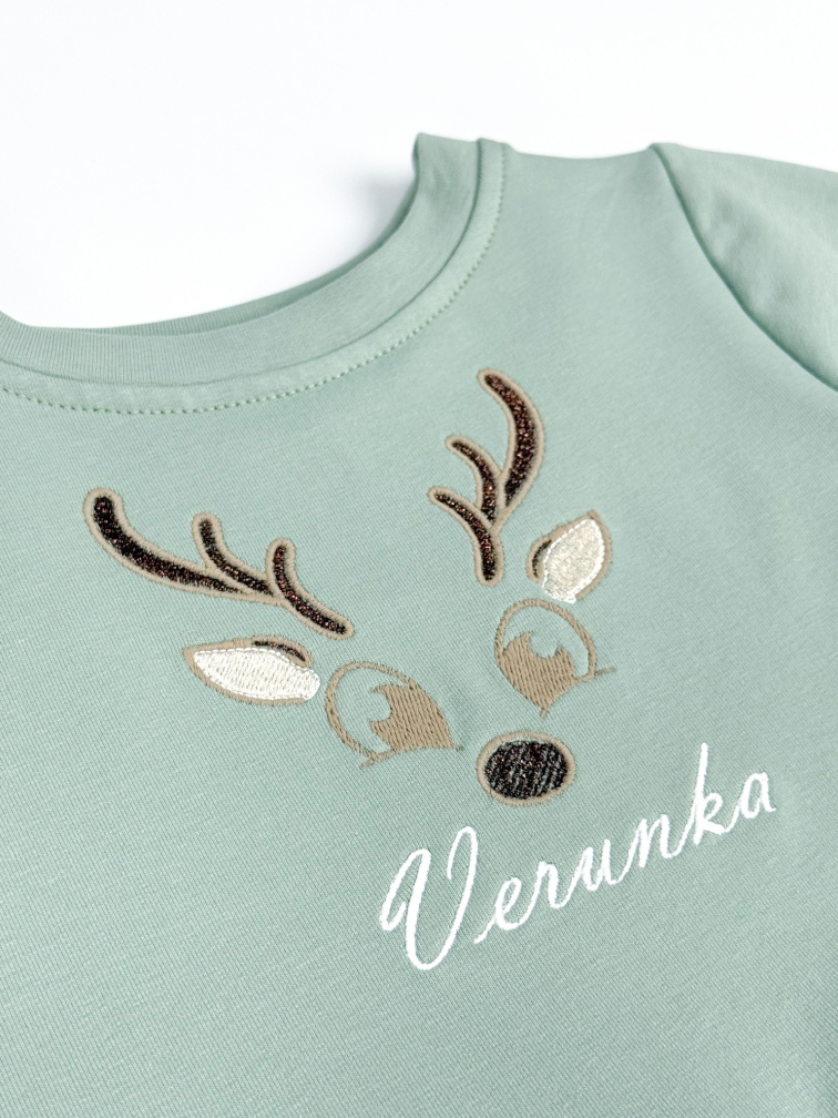 Dívčí mikinové šaty z biobavlny - sobík