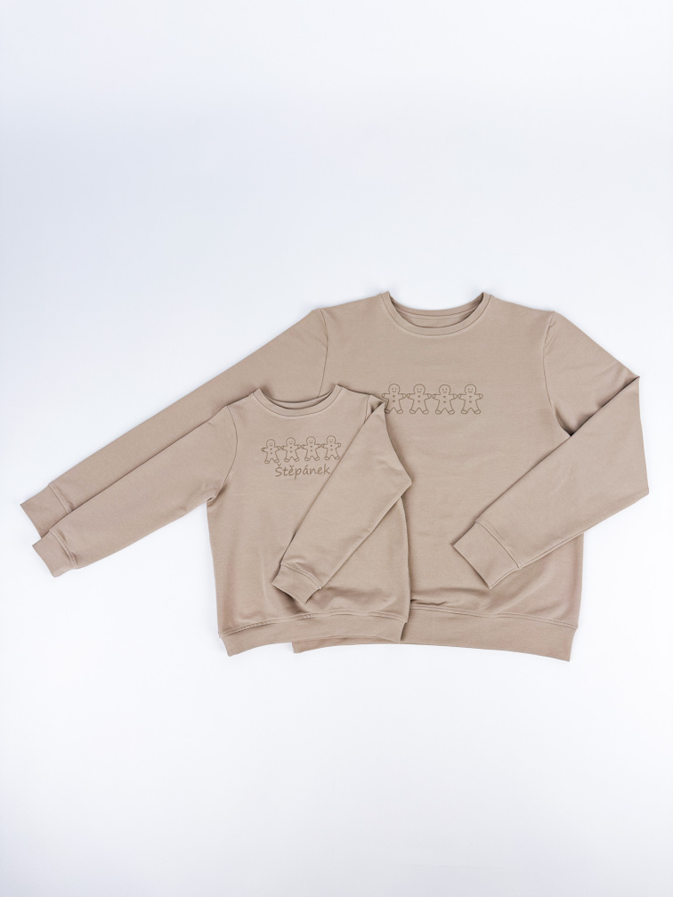 Dětská mikina z biobavlny - perníčky