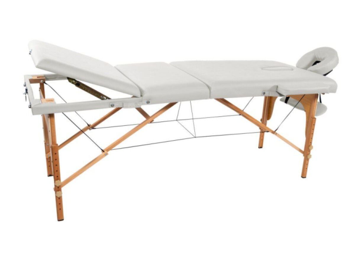 MH Star skládací lehátko s nastavitelnou sekcí ETL60 - bílé