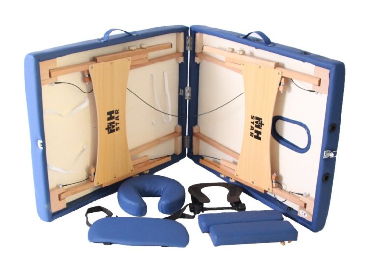 Skládací masážní lehátko MH Star ETF50 - 71cm - modré