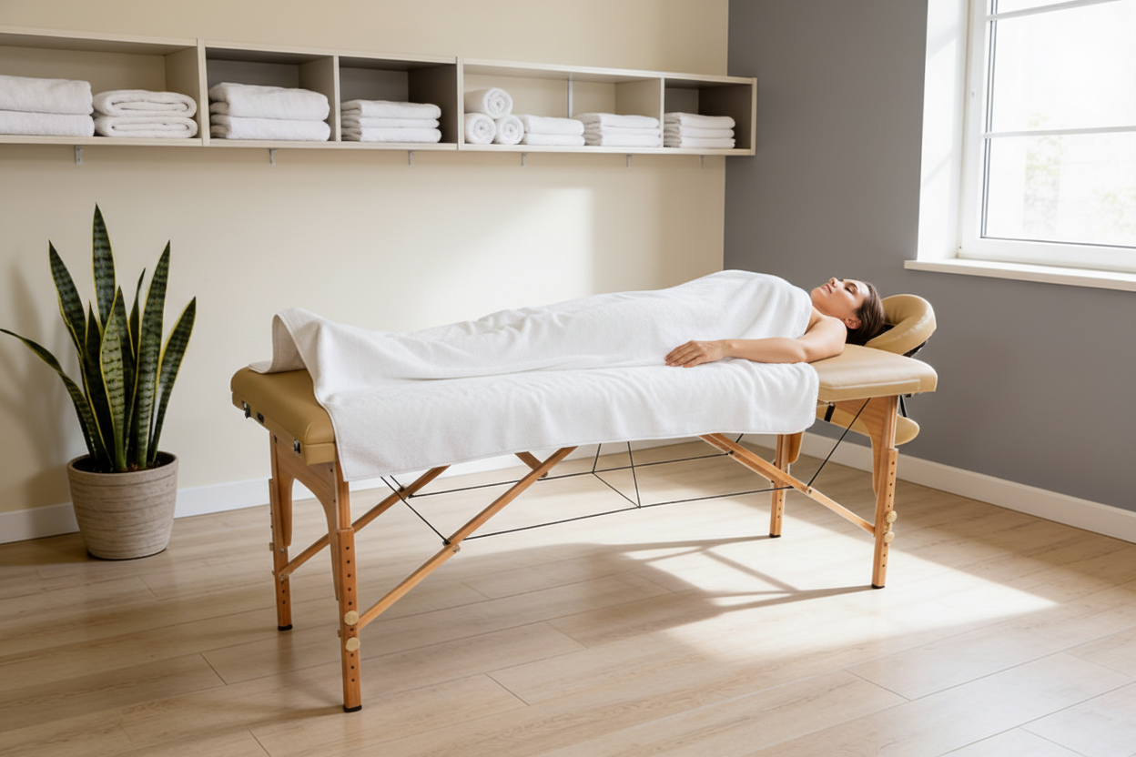 Skládací masážní lehátko MH Star ETL60 - béžové