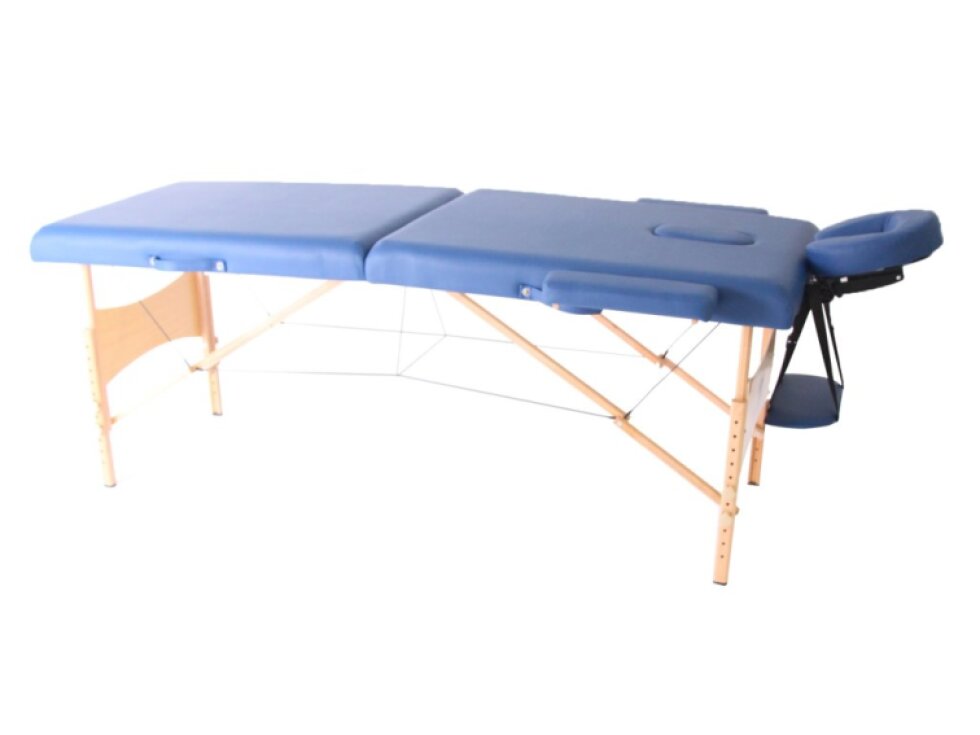 MH Star skládací dřevěné lehátko ETF50 - 71cm - modré