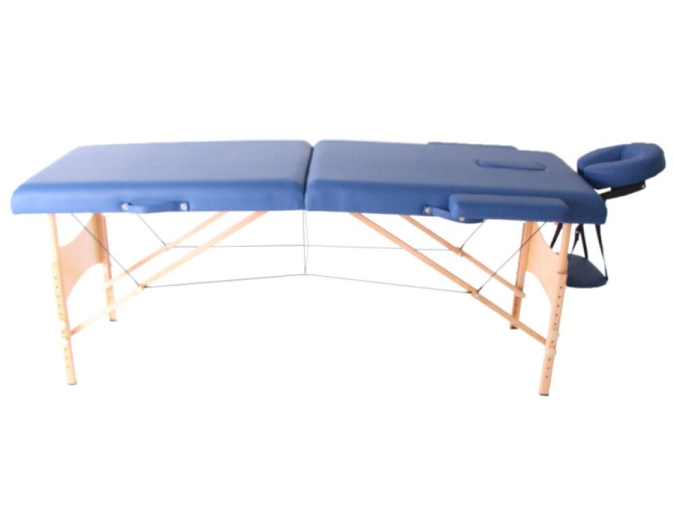 MH Star skládací dřevěné lehátko ETF50 - 71cm - modré