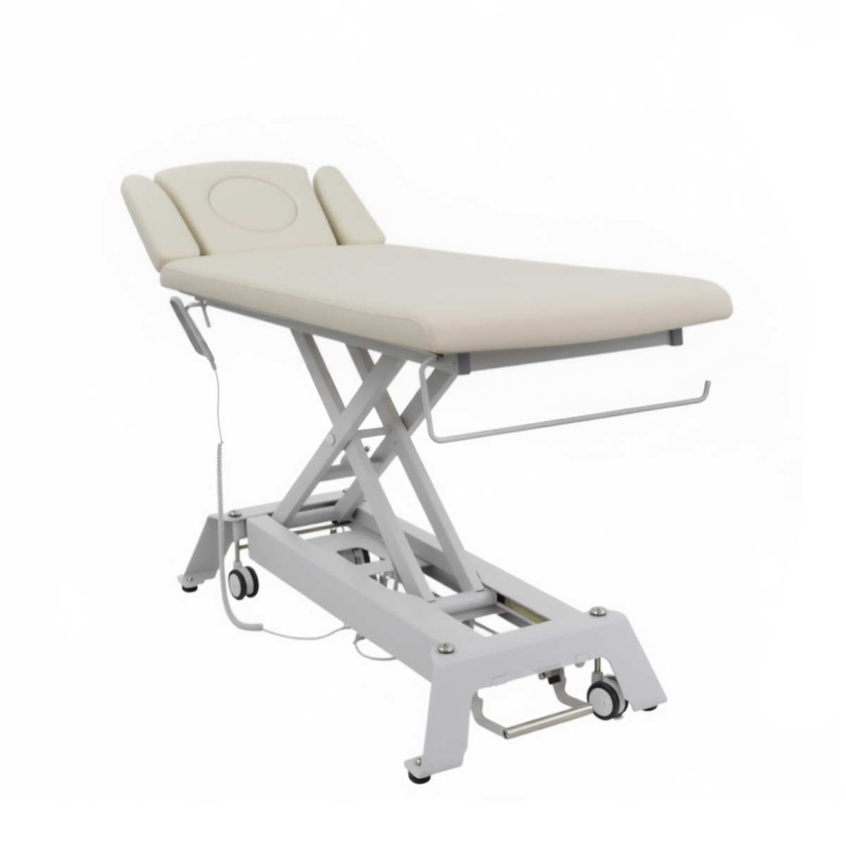 Elektrické lehátko 8414 s ergonomickým obličejovým otvorem - béžové