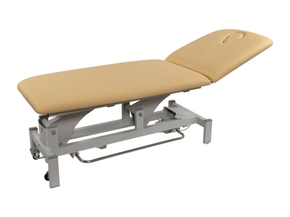 Elektrické lehátko 2301A s konstrukčním ovladačem - 80cm - béžové