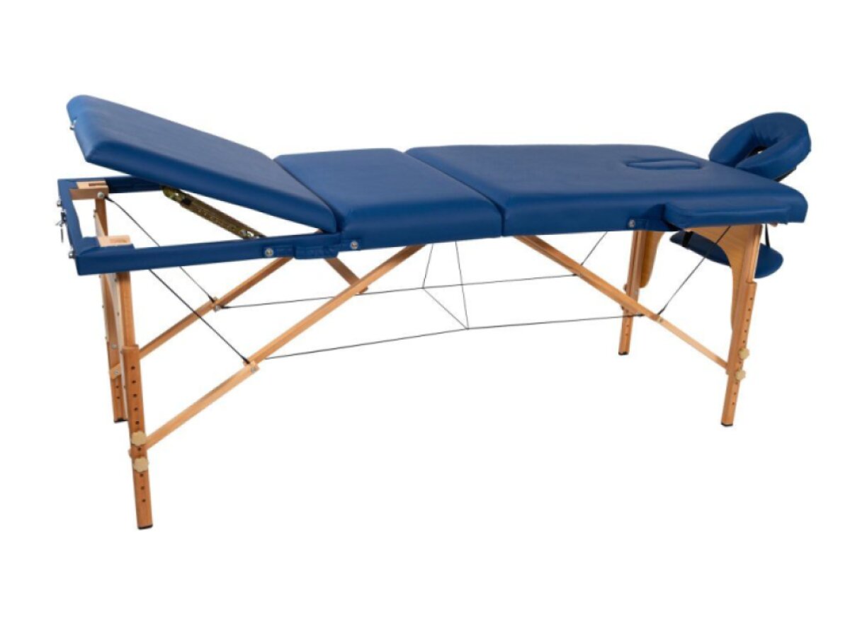 MH Star skládací lehátko s nastavitelnou sekcí ETL60 - modré