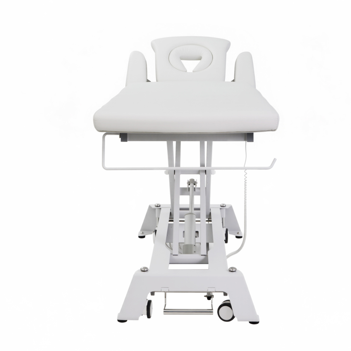 Elektrické lehátko 8414 s ergonomickým obličejovým otvorem - bílé