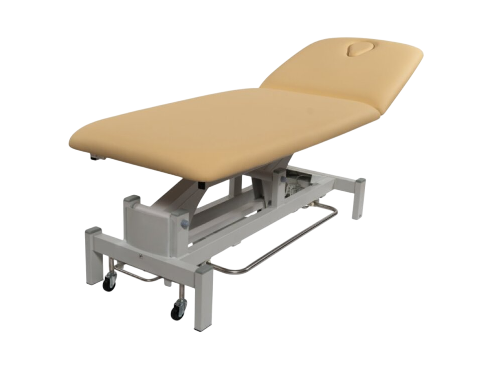 Elektrické lehátko 2301A s konstrukčním ovladačem - 71cm - béžové