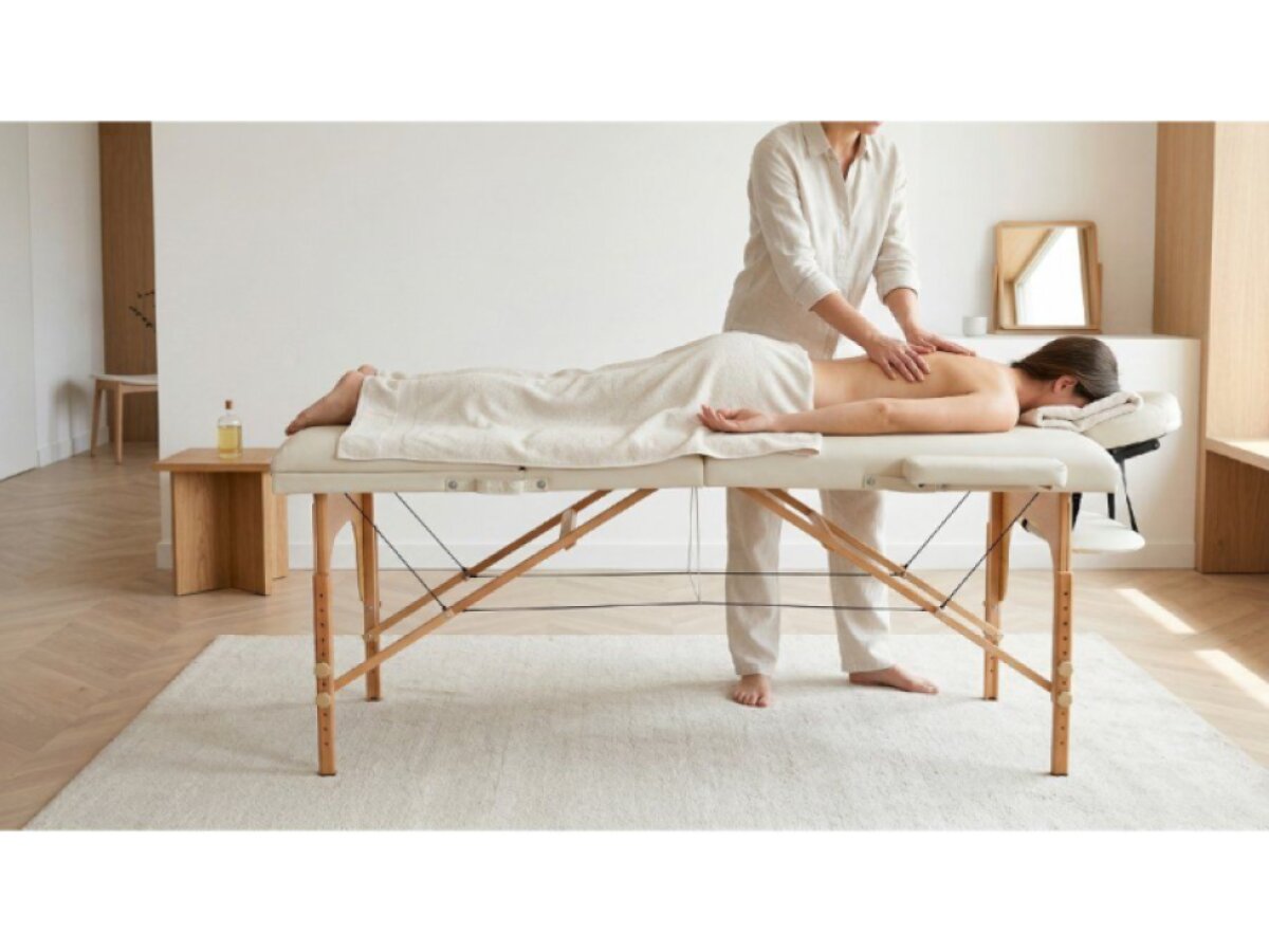 MH Star skládací lehátko s nastavitelnou sekcí ETL60 - bílé