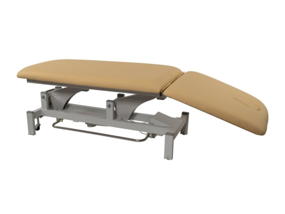 Elektrické lehátko 2301A s konstrukčním ovladačem - 71cm - béžové