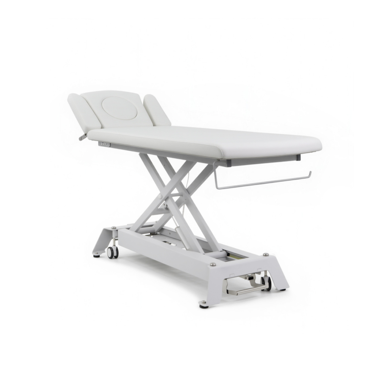 Elektrické lehátko 8414 s ergonomickým obličejovým otvorem - bílé