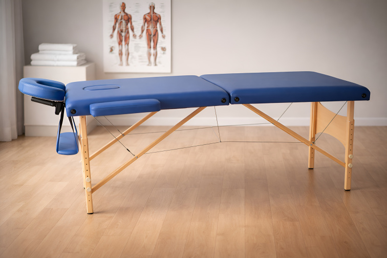 Skládací masážní lehátko MH Star ETF50 - 71cm - modré