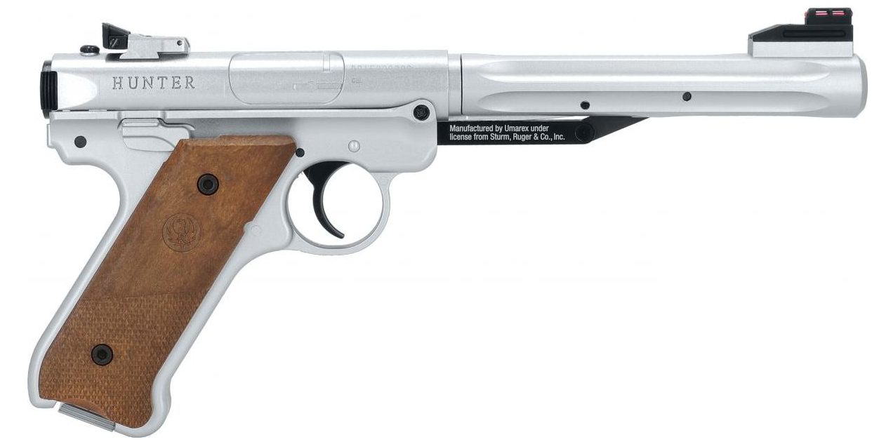 Vzduchová pistole Ruger Mark IV silver cal. 4,5mm